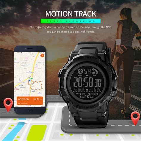 Skmei Jam Tangan Digital Smartwatch Pria Bluetooth Pedometer