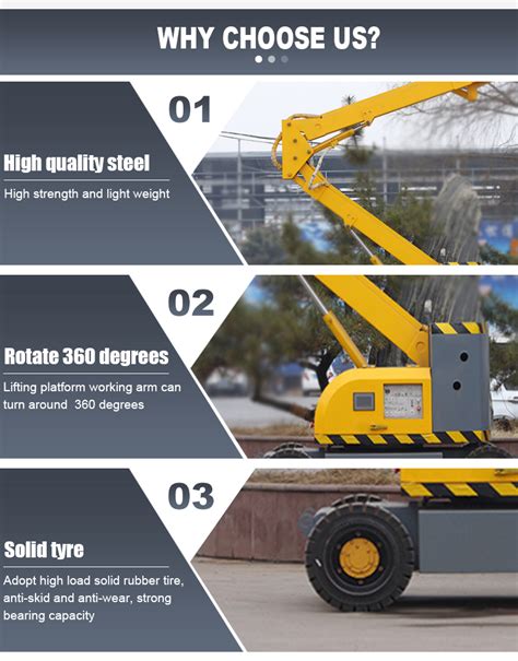 M Electric Articulating Aerial Self Propelled Boom Lift Platform