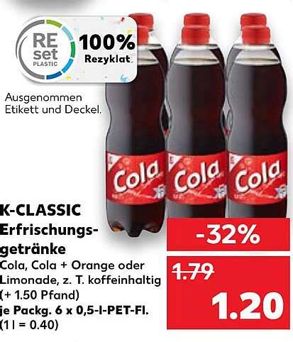 K classic Erfrischungs getränke Angebot bei Kaufland