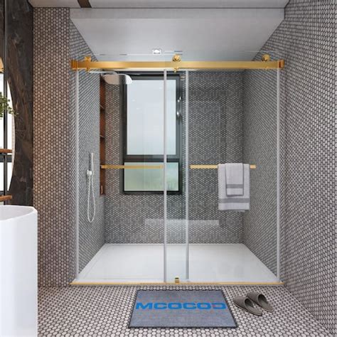 Reviews For Mcocod In W X In H Double Sliding Frameless Shower