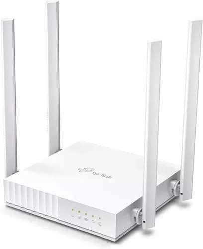 Tp Link Router Wifi Doble Banda 4 Antenas Ac750 Archer C24 Color Blanco