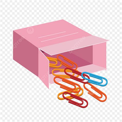 Paper Clips Clipart Transparent Background Office Paper Clip Cartoon