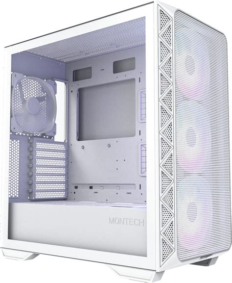 Montech Air Max White Rgb Tempered Glass Atx Mid Tower Desktop