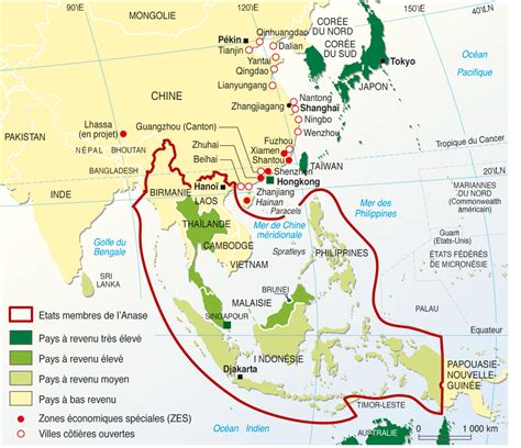 asie du sud est carte du monde Archives - Voyages - Cartes