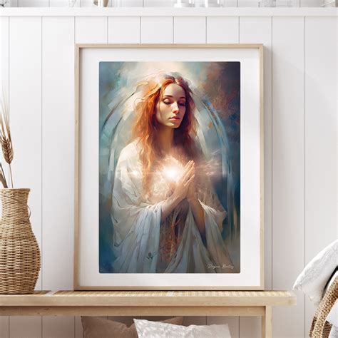 St Mary Magdalene Wall Art Prints Catholic Art Prints Gifts Spiritual Wall Art Gifts for Her and ...