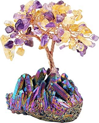 Amazon Mookaitedecor Amethyst Crystal Tree Quartz Cluster Rainbow