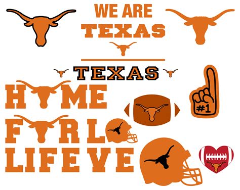 Texas Longhorns Football Team Svg Texas Longhorns Svg N C Inspire