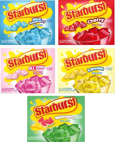 Amazon Starburst Gelatin Variety Pack Box Each Flavor Blue