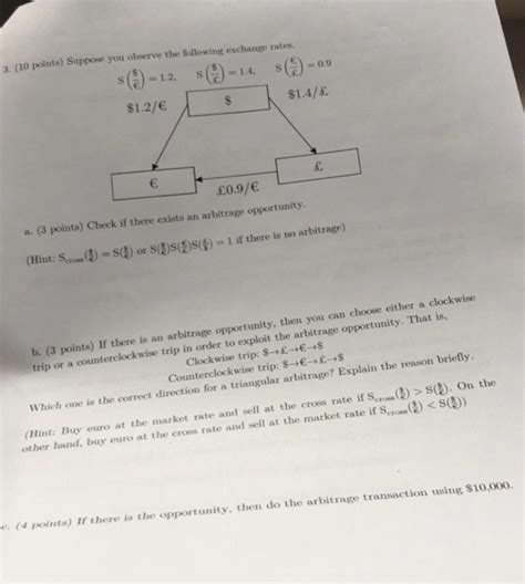 Solved 3 10 Points Suppose You Observe The Following