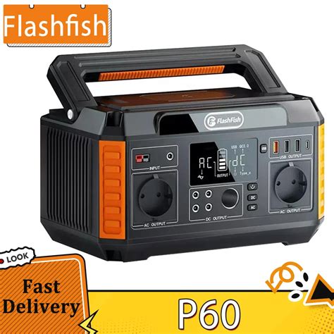 Flashfish P Pembangkit Listrik Portabel W Generator Surya Wh