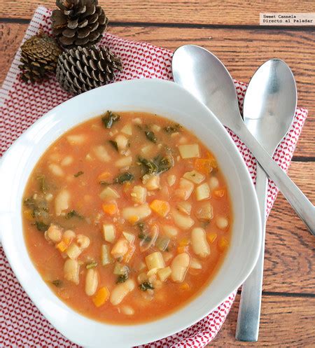 Sopa De Verduras Con Alubias