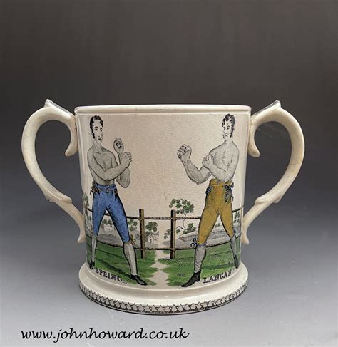 Large Pottery Loving Cup Commemorating The Boxers Spring And Langan