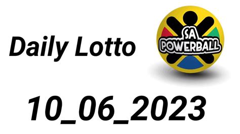 Daily Lotto Prediction For Today 10 06 2023 YouTube