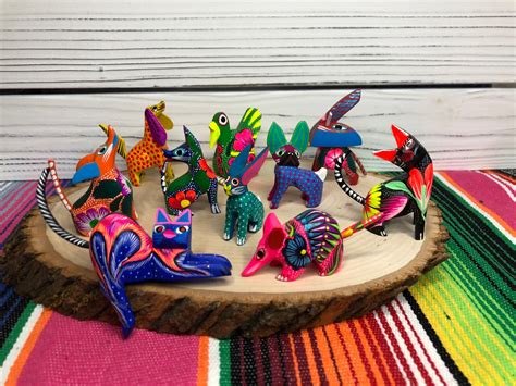 10 Alebrijes Oaxaca Alebrije Assorted Wooden Hand Carved And Etsy