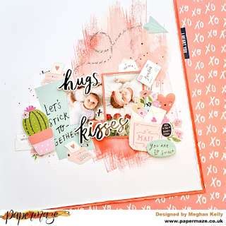 Hugs and Kisses Baby Layout – Scrap Booking