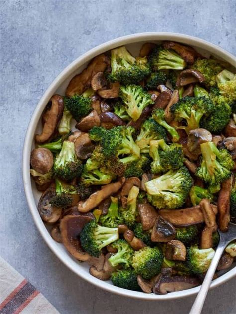 Easy Roasted Broccoli And Mushrooms Enjoy Clean Eating