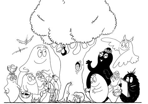 Barbapapa Cartoons Free Printable Coloring Pages