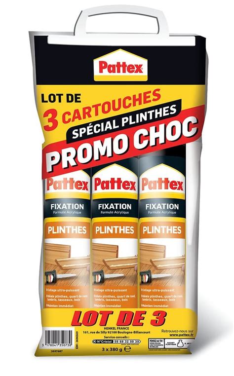 Mastic Colle Fixation Bois Plinthes Pattex X G Blc Brico Cash