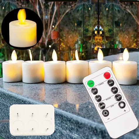 Flameless Fake Luminous Usb Rechargeable Tea Light Led Candle With