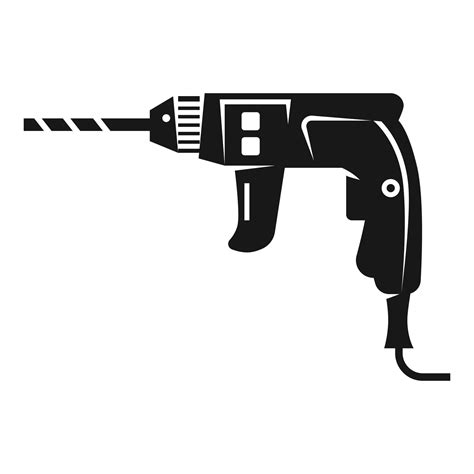 Power Drill Icon Simple Style Vector Art At Vecteezy