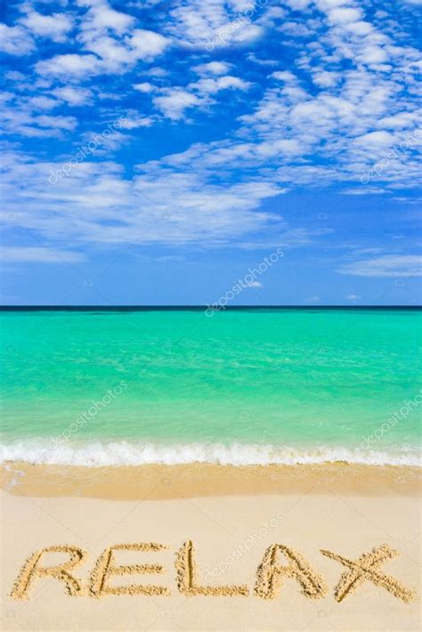 Word Relax on beach Stock Photo by ©Violin 4278563