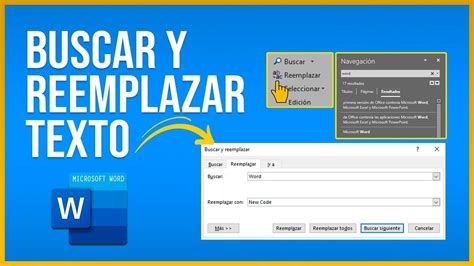 C Mo Buscar Y Reemplazar Texto En Word Youtube