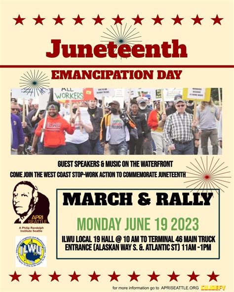 Juneteenth Emancipation Day Celebrate Freedom — Apri Seattle