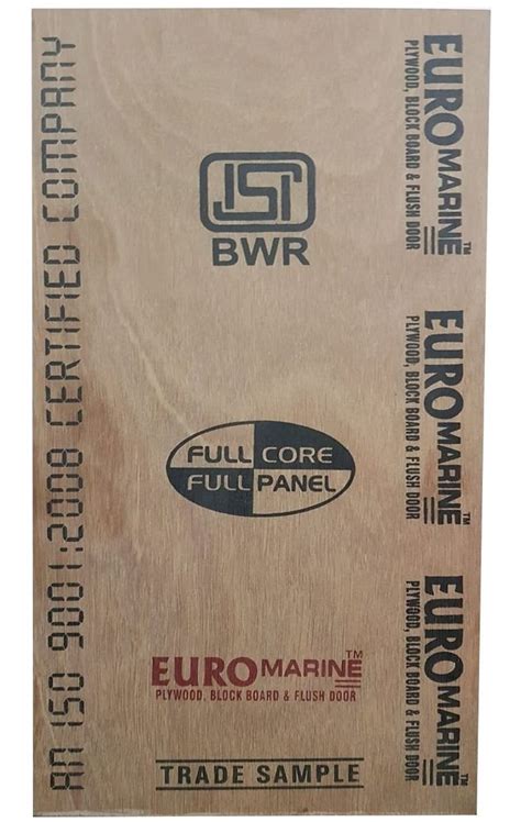 Brown Bwr Euro Marine Plywood For Furniture Thickness Mm At Rs