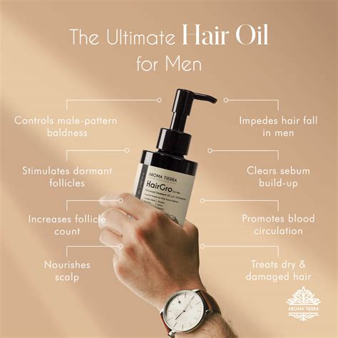 Hairgro Oil Men For Hair Growth Rosemary Pumpkin And 16 Natural Oils