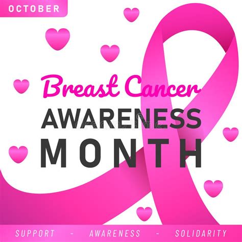 World Breast Cancer Poster Web Banner Breast Cancer Awareness Pink