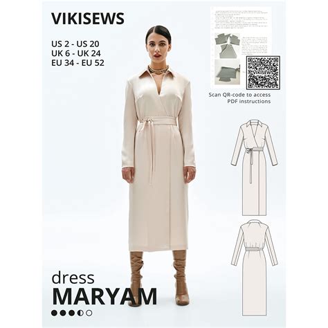 Amazon Vikisews Sewing Patterns For Women Maryam Dress Sewing