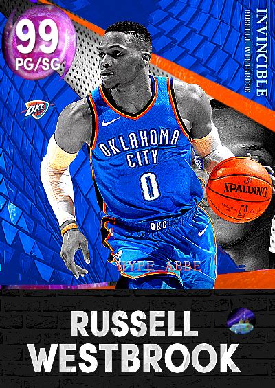 NBA 2K22 2KDB Custom Card Invincible Russell Westbrook