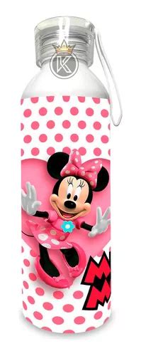 Botella De Agua Minnie Mouse 750ml Aluminio Estampaking Cuotas