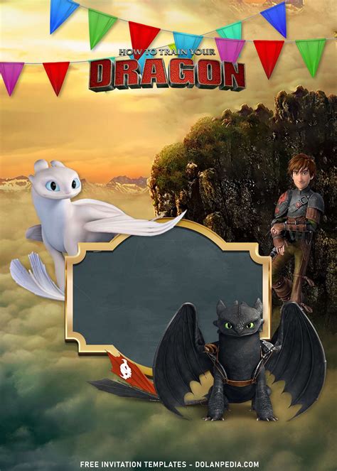 8 How To Train Your Dragon Birthday Invitation Templates Artofit