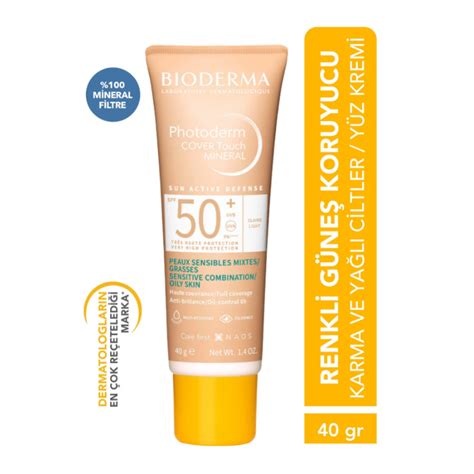 Bioderma Photoderm Cover Touch Mineral Spf50 40 Gr Very Light