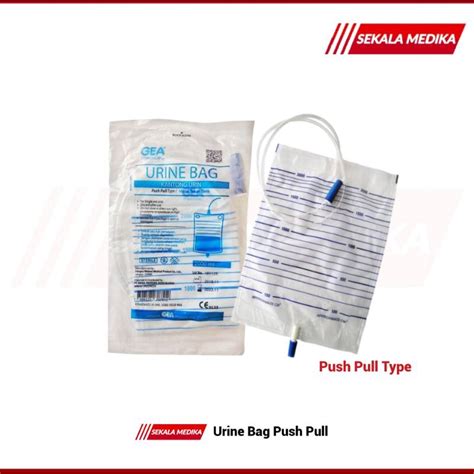 Jual Urine Bag Push Pull 2000 Ml Kantong Kencing Urin Satuan Shopee