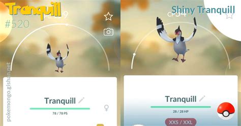 Shiny Tranquill - Pokemon Go