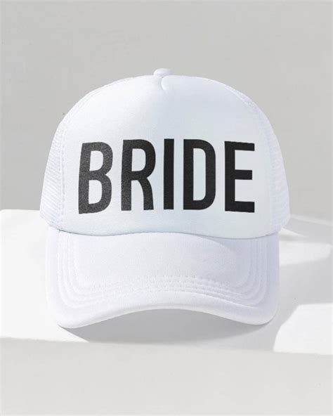 Cappellino Con Scritta Personalizzabile Bride O Sposa Idea Regalo