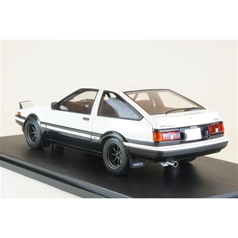 イグニッションモデル 118 頭文字d トヨタ スプリンタートレノ 3dr Gt Apex Ae86 ホワイトブラック 完成品ミニカー