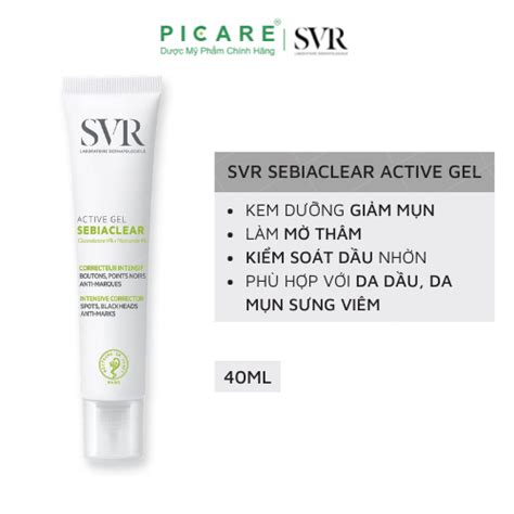 Kem Dưỡng Giảm Mụn Và Loại Bỏ Dầu Cho Da SVR Sebiaclear Active Gel