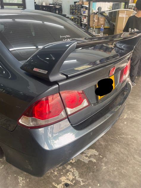 Honda Civic FD MUGEN 4 Piece Spoiler Car Accessories Accessories On