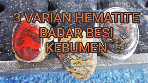 Hematite From Kebumen Batu Badar Besi Nempel Magnet Kuat Varian