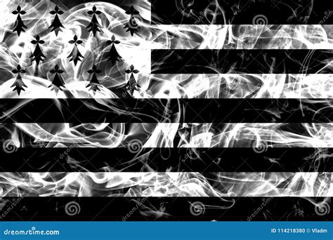 Brittany Smoke Flag Dependent Territory Flag Stock Photography