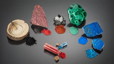 Gems On Canvas Pigments Historically Sourced From Gem Materials