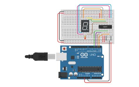 Circuit Design Display 7 Segmentos Con Decodificador Bcd Tinkercad