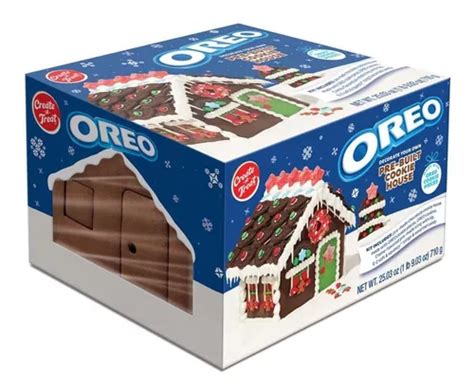 Casa De Galleta Sabor Chocolate Oreo Para Armar C Caramelos Envío gratis