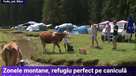 Românii fug de căldura din orașe și se refugiază la munte Unii au