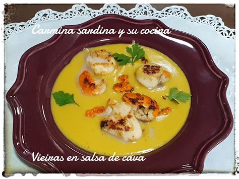 Carmina Sardina Y Su Cocina Vieiras En Salsa De Cava