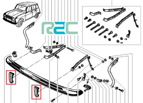 Paire Butoirs Caoutchouc De Pare Choc Retro Car Concept