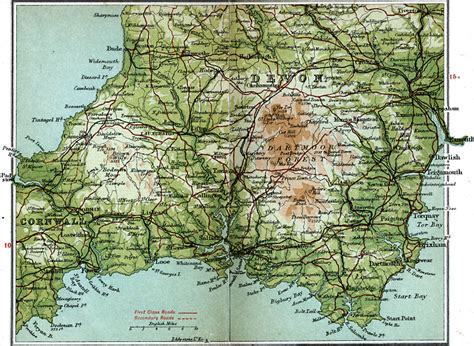 South Devon Coast Map